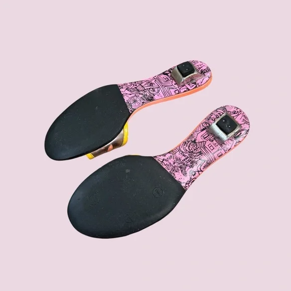 Vintage Y2K Emilio Pucci Colorful Retro Kitten Heels - Picture 5 of 7